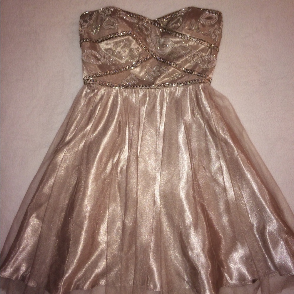 Grayish Purple Jeweled Formal Party dress
